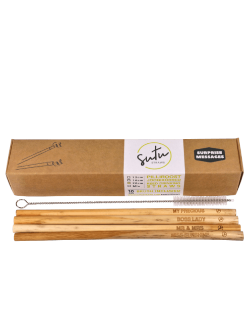 Sutu organic reed straws 10-pack special