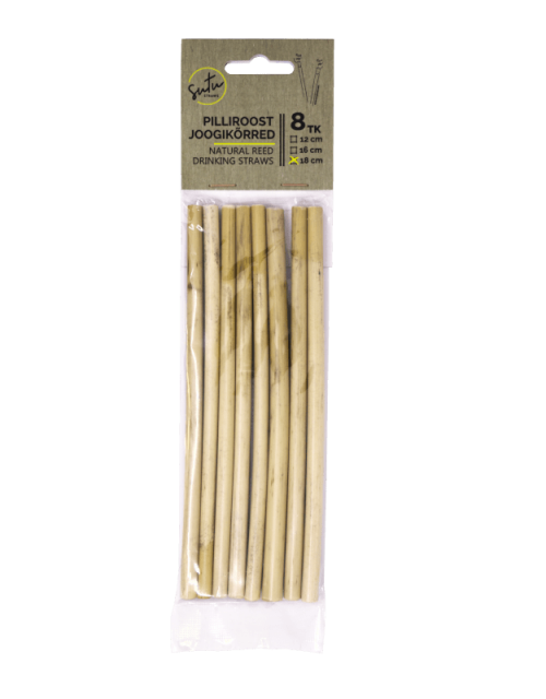 Sutu reed straws, 8pc